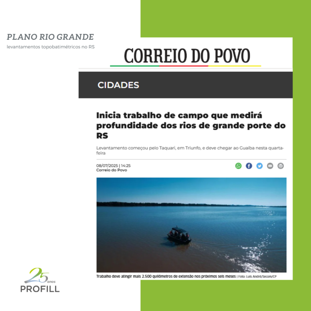 Batimetria feita pela Profill é iniciada